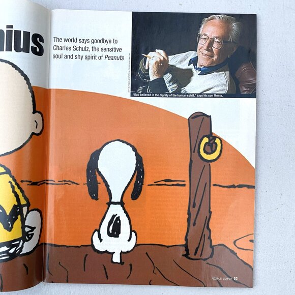 2/28/2000 PEOPLE WEEKLY Special Commemorative Tribute Charles Schulz Magazine - Picture 6 of 8